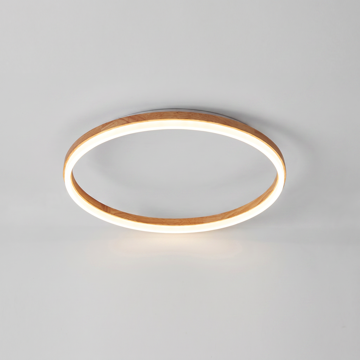 Nordic Wood Ring LED Ceiling Light