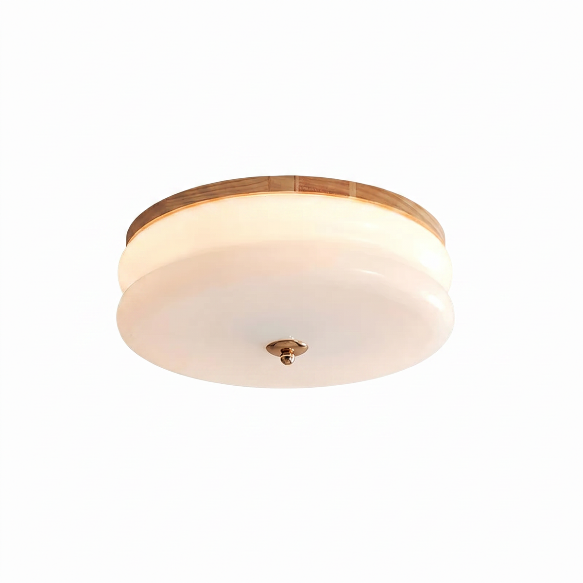 Minimalist Glass Disc Flush Mount Ceiling Light