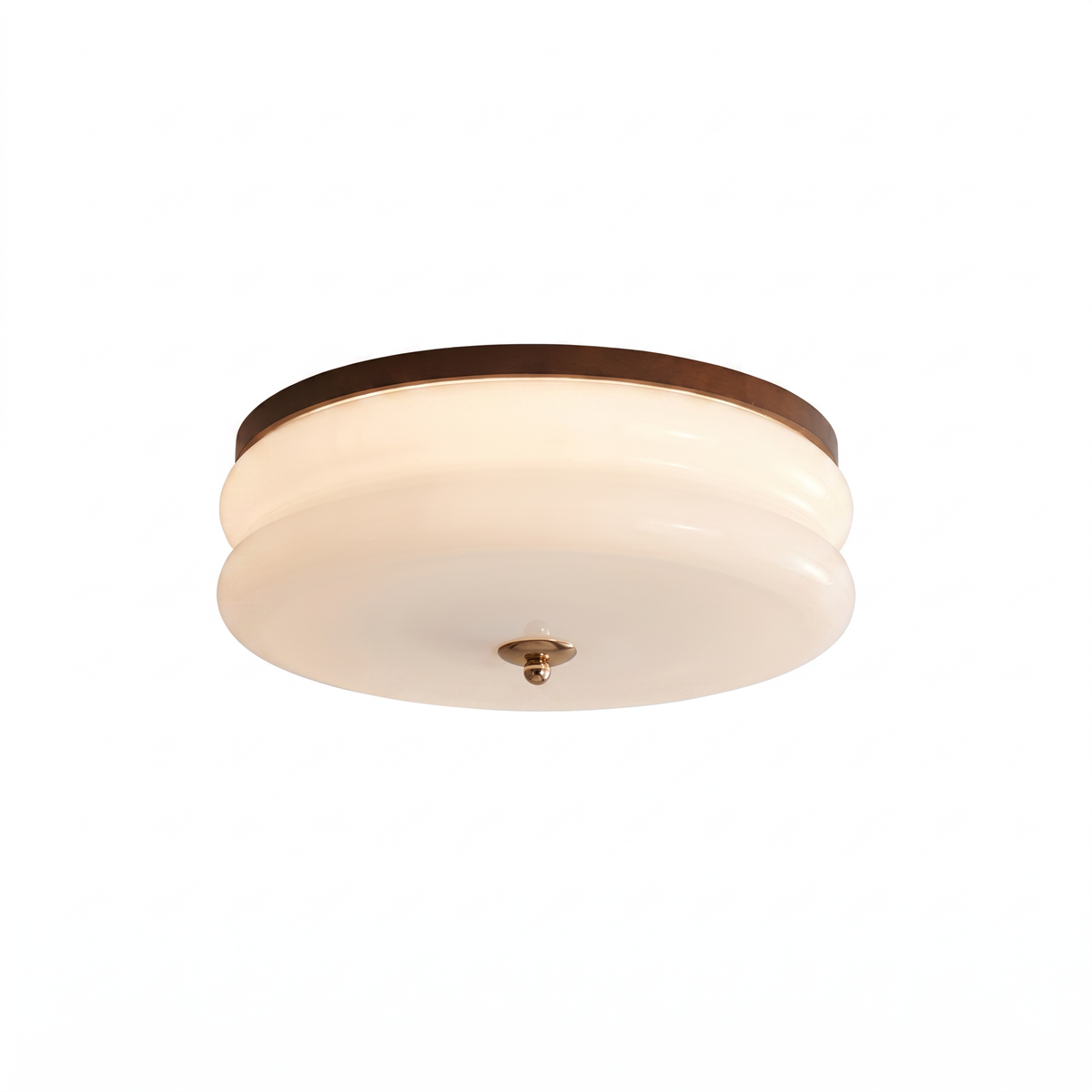 Minimalist Glass Disc Flush Mount Ceiling Light